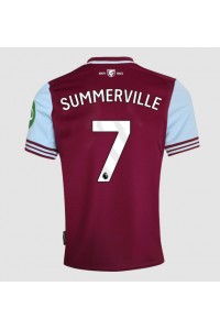 West Ham United Crysencio Summerville #7 Jalkapallovaatteet Kotipaita 2024-25 Lyhythihainen